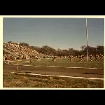 Football at McCully, seen from the track, 1969