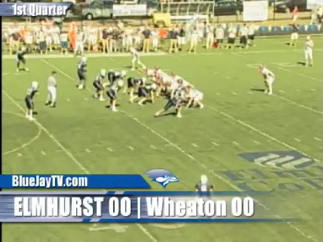 vs. Elmhurst, 2010 game film (frame 115)