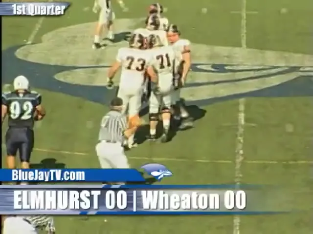 vs. Elmhurst, 2010 game film (frame 235)